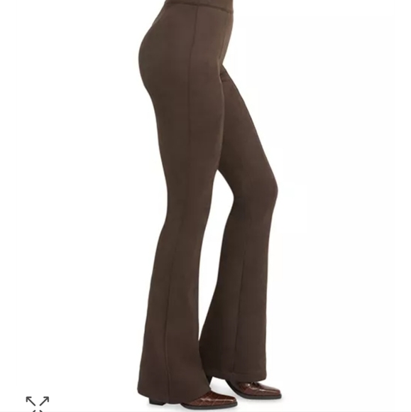 NWOT Spanx Faux Suede Flare Pants - Picture 3 of 5